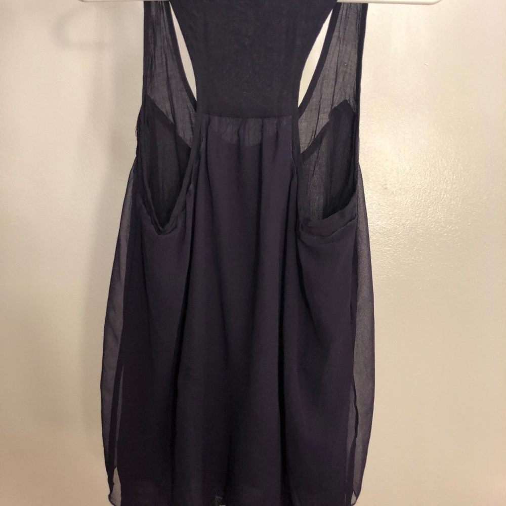 Purple Razor back tank top - Picture 4 of 4